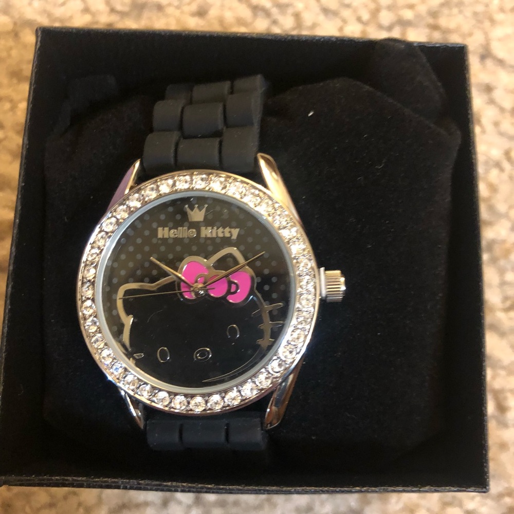 Hello kitty rhinestone watch